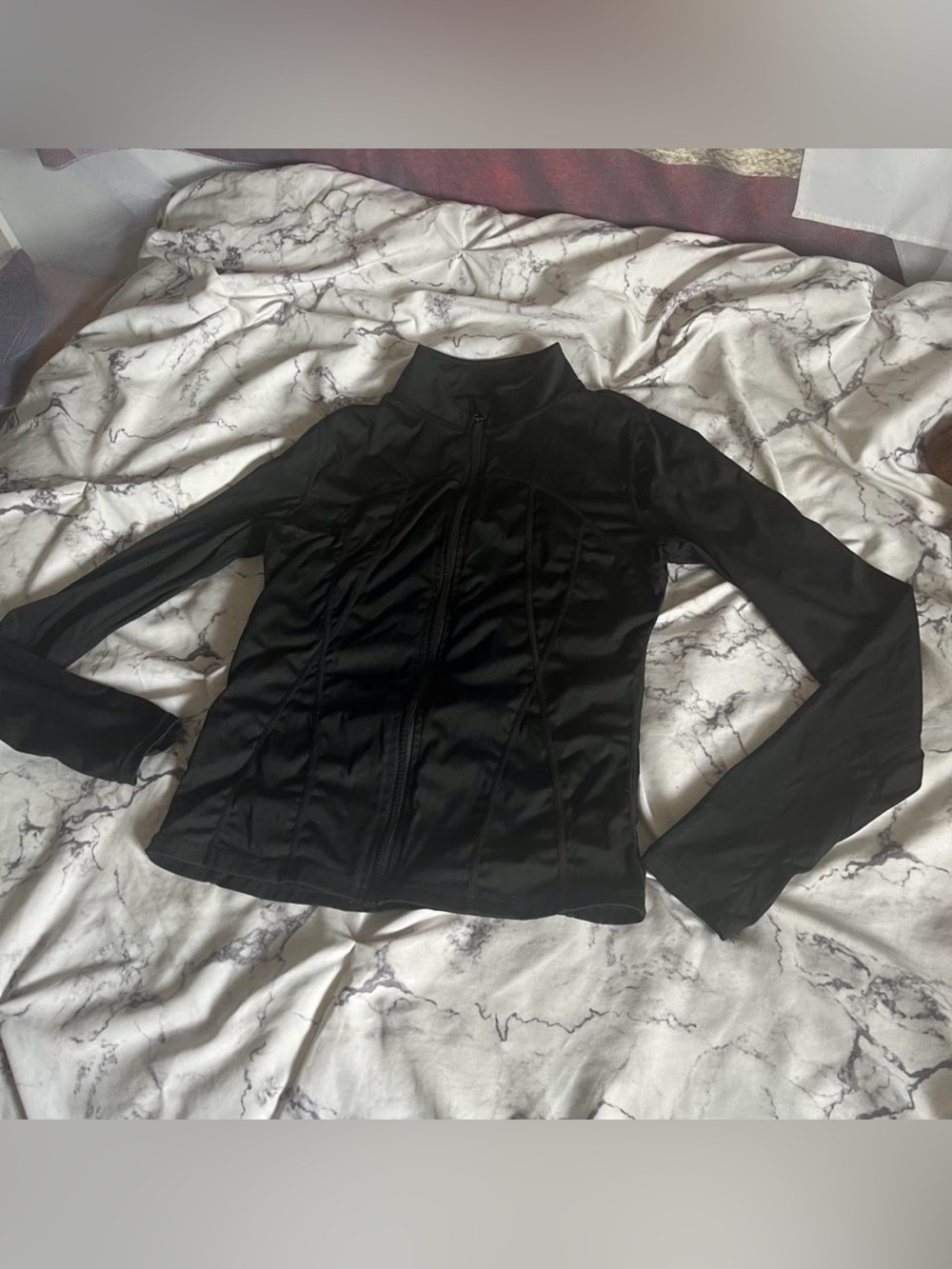 Black Define-Style Athletic Jacket